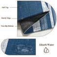 thumbnail image 4 of Vintage Demin Blue Striped Area Rug 5x7 Washable Rug Non Slip Farmhouse Modern Stripes Boho Large Area Rug Soft Stainresistant Indoor Floor Carpet for Living Room Bedroom Office Dining Room Nursery, 4 of 9