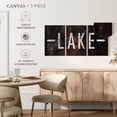 thumbnail image 5 of Elephant Stock Lake Direction Wall Sign Wall Art - Horizontal Multi Panel Canvas - Living Room Wall Decor - Wall Signs Multi Panel - Brown And Black Decor - 56" x 27", 5 of 8