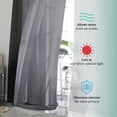 thumbnail image 4 of Cortinas transparentes OWENIE negras de 183 cm x 183 cm para sala de estar, 4 of 7