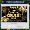 thumbnail image 2 of Gold Stars Graduation Banner Graduation Cap Class of 2026 Backdrop Diploma Black Tassel Grad Party Background for Graduation Party Class of 2026 Celebration Commencement Ceremony, 2 of 9