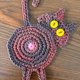 thumbnail image 3 of Posavasos de ganchillo con forma de trasero de gato, divertido posavasos de ganchillo con forma de trasero de gato, posavasos de ganchillo hecho a mano con forma de trasero de gato, posavasos absorben, 3 of 5