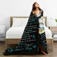 thumbnail image 5 of Wijzvio To My Granddaughter Throw Blanket Soft Fuzzy Fleece Blanket For Couch Bed Living Room Decoration 50"X40", 5 of 9