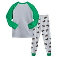 thumbnail image 5 of mgoYE Toddler Boys Pajama Monster Truck Pjs Soccer Baseball Sport Kids Dinosaur 2 Piece Sleepwear Clothes Age 2-9|Green 5-6 Years, 5 of 7