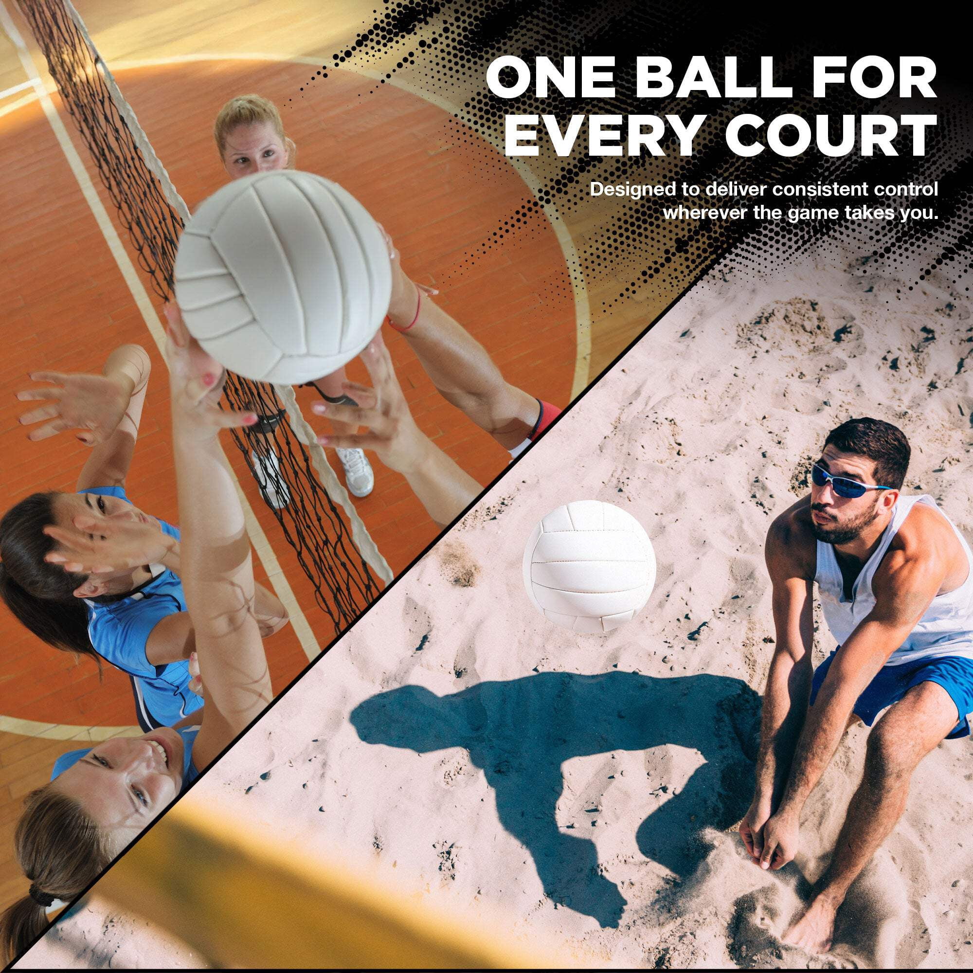 (12 pack) Lifeworks All-Weather Volleyball, Durable Non-Slip Grip, Weatherproof, Balanced Weight, Indoor & Outdoor Use