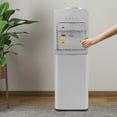 thumbnail image 6 of Bottom Loading Water Cooler Dispenser 3 Temperature Settings Hot, Cold & Room Water, Water Dispenser for 3 or 5 Gallon Bottles Heating Capacity 1.32Gal/H, Cooling 0.53Gal/H (Silver 550W), 6 of 13