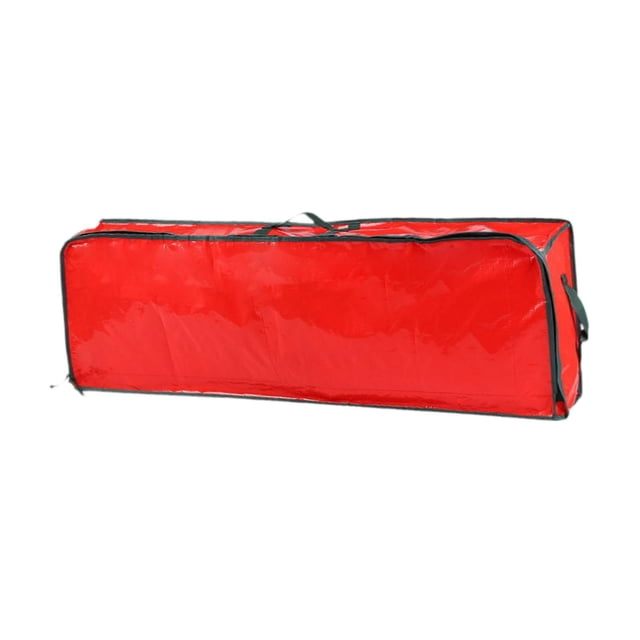 Lipstore Gift Wrap Organizer Bag Wrapping Paper Storage Container for Xmas Decorations Red
