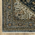 thumbnail image 6 of Oriental Weavers Aberdeen Area Rug - 1144Q - 3'3" x 5' - in Blue/ Taupe - Vintage Inspired, Stain Resistant, Family and Pet Friendly , Entrway, Bedroom Rug, 6 of 10