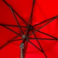 thumbnail image 4 of SAFAVIEH Elegant 11' Market Crank Round Patio Umbrella, Red, 4 of 5