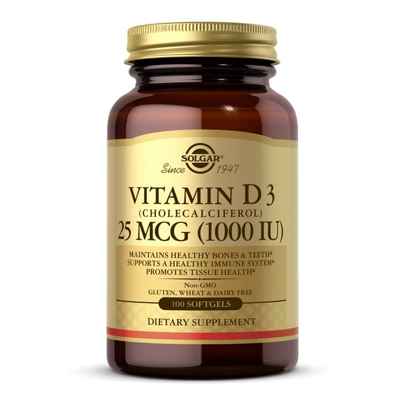 suplemento solgar de vitamina d3 25 mcg 1000 ui 100 tabletas