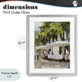 thumbnail image 4 of Stupell Industries Transitional Sunny Street Cafe Dining Gray Framed Print Under Glass, 17 x 21, by Anthony Orme, 4 of 8