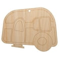 thumbnail image 1 of Camper Doodle Wood Holiday Christmas Tree Ornament Unfinished DIY Pre-Drilled Craft, 1 of 7