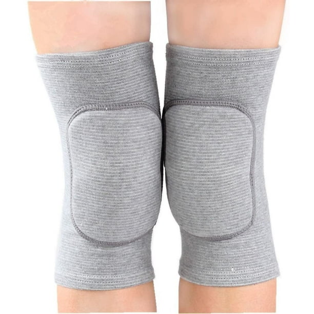 Children's Kids Knee Brace Pad Tight Non-Falling Sponge Sleeves Breathable  Flexible Elastic Support Protector Cover 2PCS/Pair (grey, s) 