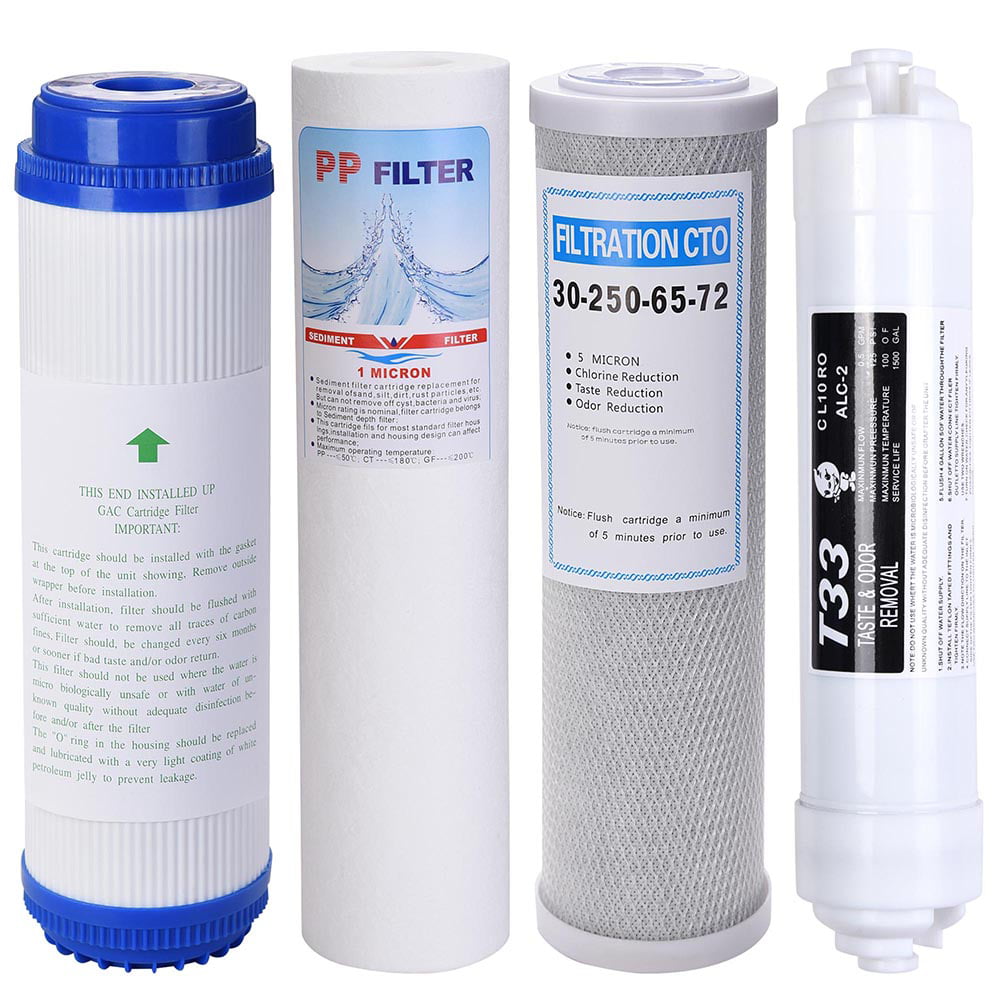 5pcs Set Water Filter Cartridge Replacement Reverse Osmosis For 5 Stage System