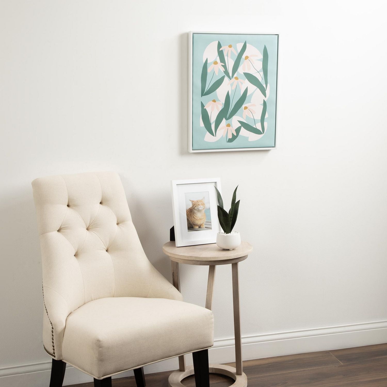 hometrends Serenna Rudbeckia Canvas Framed Art