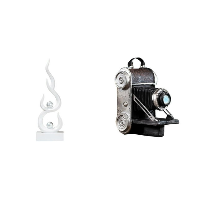 Escultura Abstracta De Resina Con Forma De Cámara De Llama, Adorno Moderno De Escritorio, Figura De Fuego única, Artesanía Para Patio, Oficina, Estantería, Armarios, Amigos, Bar, Familia.
