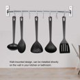 thumbnail image 2 of Wall Hooks WallMounted Stainless Steel Storage Rack Hanging Hook, Pots and Pans Hanging Rack Utensil Rack for Hanging Kitchen Tools, Towel (8 Hooks), 2 of 8