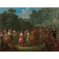 thumbnail image 3 of Johannes Christiaan Janson 18x14 Black Modern Framed Museum Art Print Titled - Greek Men and Women Dancing the Khorra (C. 1720 - C. 1737), 3 of 5