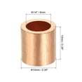 thumbnail image 2 of Unique Bargains 1/4'/ 6mm Wire Rope Stop Sleeve Copper Crimping Loop Sleeve End, Golden, 6 Pack, 2 of 5