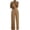 Light Brown, variant on Jumpsuits for Women Lace Mock Neck Cap Sleeve Dressy Jumpsuits High Waist Wide Straight Leg Pleated One Piece Summer Outfits Light Brown 3XL