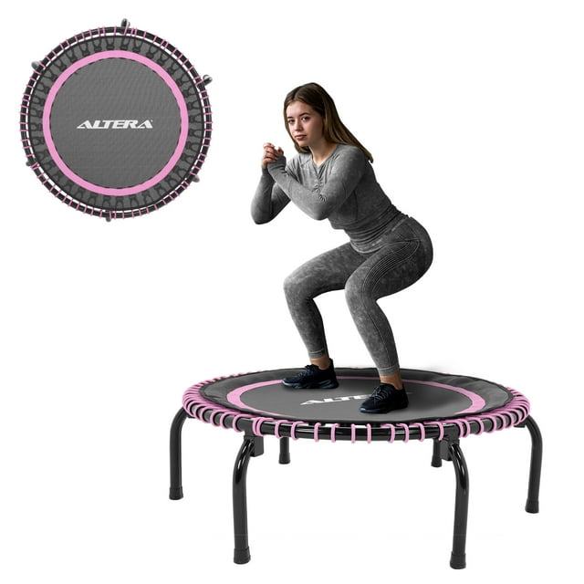 Trampolín Fitness Profesional Premium Altera Compacto 30 Ligas 150Kg