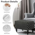thumbnail image 6 of Xixirimido Polka Dots Black Pattern Ottoman Cover Rectangle Footrest Ottoman Slipcovers Footstool Cover Form Fit Stretch Ottomans Protective Cover for Living Room, Small, 6 of 7