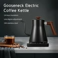 thumbnail image 2 of Leyfeng Electric Gooseneck Kettle 1200W Powerful and Fast Water Boiler Stainless Steel Inner NTC Temperature Control LCD Display Auto Shut Off 0.9L Pour Over Coffee and Tea Kettle, 2 of 8