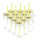 thumbnail image 1 of Paquete de 12 Frascos Tarros Mason De Vidrio Con Asa Elegir Tapa Drink Lab  Ice Cold Liso Transparente 473ml, 1 of 1