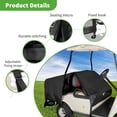 thumbnail image 5 of 10L0L Golf Cart Seat Cover Protector for Yamaha EZGO Club Car 4 Passenger,Universal Waterproof Golf Cart Cover Accessories, 5 of 7