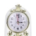 thumbnail image 5 of Vintage European Style Silent Desk Clock Gold Decorative Table Clock with Glass Dome Cover Ideal for Living Room or Offic, 5 of 5