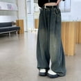 thumbnail image 4 of shoper Baggy Jeans for Teen Girls High Waisted Barrel Leg Jeans Trendy Boyfriend Denim Pants Vintage Streetwear Clothes, 4 of 6