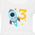 thumbnail image 4 of Inktastic Rocket Space Ship Happy Third Birthday Girls Toddler Dress, 4 of 5