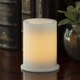 thumbnail image 2 of Northern International CGT54400WH01 4 in. White Battery Operated Wax Flameless Pillar - Pack Of 6, 2 of 2