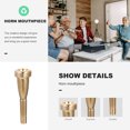 thumbnail image 2 of TABLZONE Replacement Wind Instruments Accessories Trumpet Mouthpiece Golden 1Pack, 2 of 8