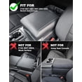 thumbnail image 6 of KBH Center Console Cover for 2021-2026 Ford F150 Accessories, Anti-Scratch Leather Middle Armrest Cusion Protector, Black(Bucket Seat Only), 6 of 7