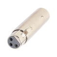 thumbnail image 1 of 2x3 Pines XLR Macho A Hembra Jack Enchufe Convertidor Adaptador De Audio Acoplador CUTICAT  Convertidor de adaptador de audio, 1 of 8