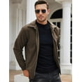 thumbnail image 2 of COOFANDY Stylish Corduroy Jacket for Men Casual Warm Jacket Light Fall Bomber Jackets with Pockets, 2 of 5