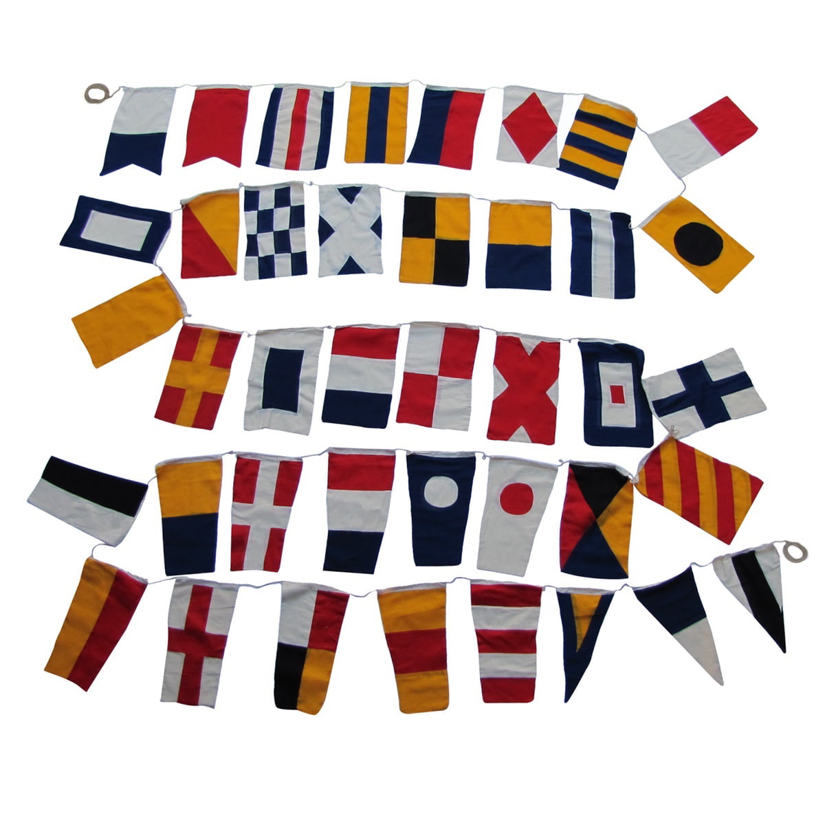 String of 40 flags Bunting 12 Feet Beach Party Details about   Naval Signal Flags/ Flag 
