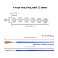 thumbnail image 2 of 20 Tiras 120 Botes Tiras de Pintura VacíAs y 20 Pinceles de Pintura Contenedores de Almacenamiento de PláStico Transparente para Tazas de Pintura, 3 Ml/0,17 Oz, 2 of 7