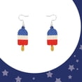 thumbnail image 1 of Party Earrings Independence Themed Celebration Festive Star Bow Dangle Hanging Drop Jewelry Accessory Multicolor Party Dress Up Earrings Lightweight Accessory Jewelry Multicolor, 1 of 6