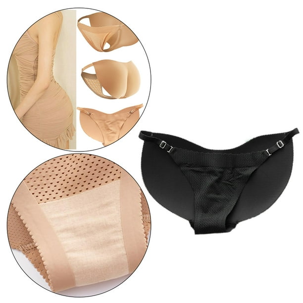 Mujeres De Cuerpo Completo Culo Falso Acolchado Potenciador De Gluteos Talladora Sexy Bragas Ropa Interior Negro M Sunnimix mujer ropa interior