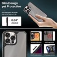 thumbnail image 5 of VEEkI Designed for iPhone13 Pro 6.1 inch, with 2 Pack Anti-peeping Tempered Glass Screen Protector + 2 Pack Camera Lens Protector Shockproof Slim Thin, 5 of 5