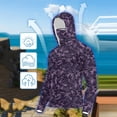 thumbnail image 2 of QIUOMBBP Women's Sun Protection Hoodie Long Sleeve Ice Silk Camo UPF 50+ Shirt with Face Mask & Thumb Holes Summer Plus Size Breathable Sport Tops Multicolor XXXL, 2 of 8