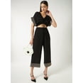 thumbnail image 3 of Zima leto Women's Solid Stylish Front Jumpsuit, 3 of 9