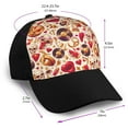 thumbnail image 2 of Yiaed Skull Retro record lips Print Baseball Cap Dad Hat Polo Style Plain Blank Adjustable Size, 2 of 5