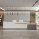 thumbnail image 3 of Corner Desktop Reception Desk Console Service Computer Modern Reception Desk Workbench Toonbank Receptie Office Furniture My Lux Decor Round, 3 of 7