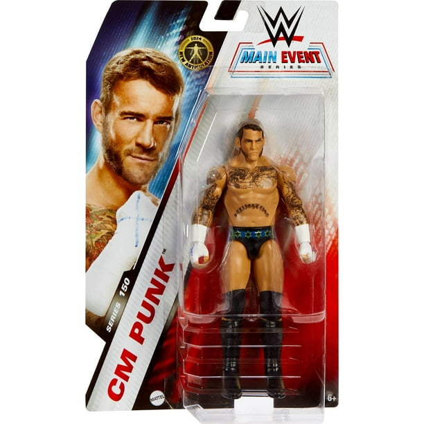 WWE CM Punk Action Figure, 6-inch Collectible Superstar with