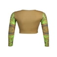 thumbnail image 5 of MesaSe Femmes Sexy Crop Tops Imprimé à Manches Longues Pull Col Rond, 5 of 5