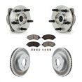 thumbnail image 1 of Transit Auto Front Hub Bearing Assembly Coated Disc Brake Rotors and Semi-Metallic Pads Kit for Car 2002-2005 Jeep Liberty Non-ABS KBB-103512, 1 of 11