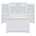thumbnail image 6 of Newest Twin Size Wood Platformbed with Vertical All-in-One Cabinet , 4 Drawers on each side, White, 6 of 9