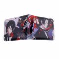 thumbnail image 1 of Wallet Blacks Butlers con personajes de anime, delgada y plegable, de poliuretano, 1 of 1